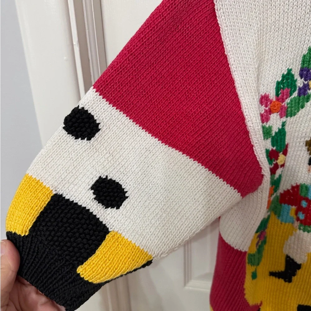 VINTAGE‎ BEREK hand knit horse equestrian button front cardigan sweater - Picture 11 of 11